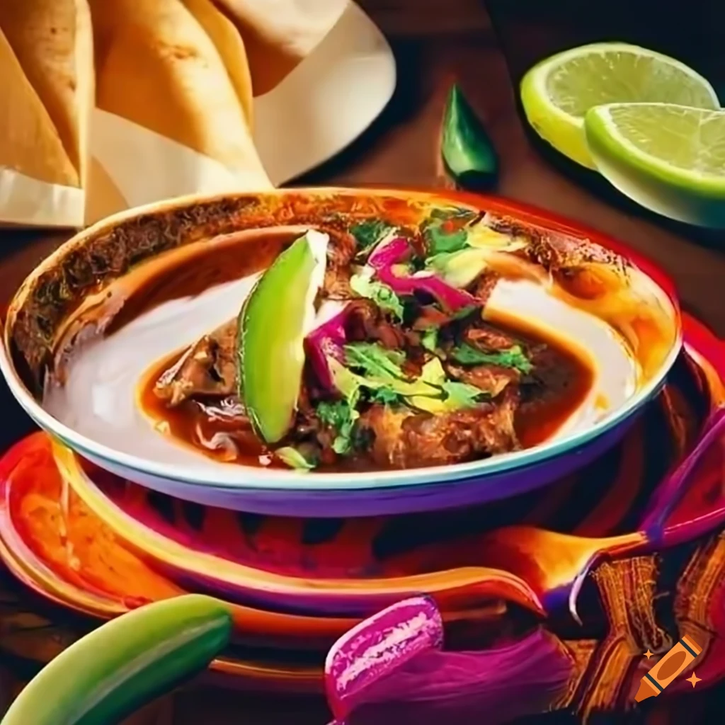 vibrant flyer featuring Mexican dishes