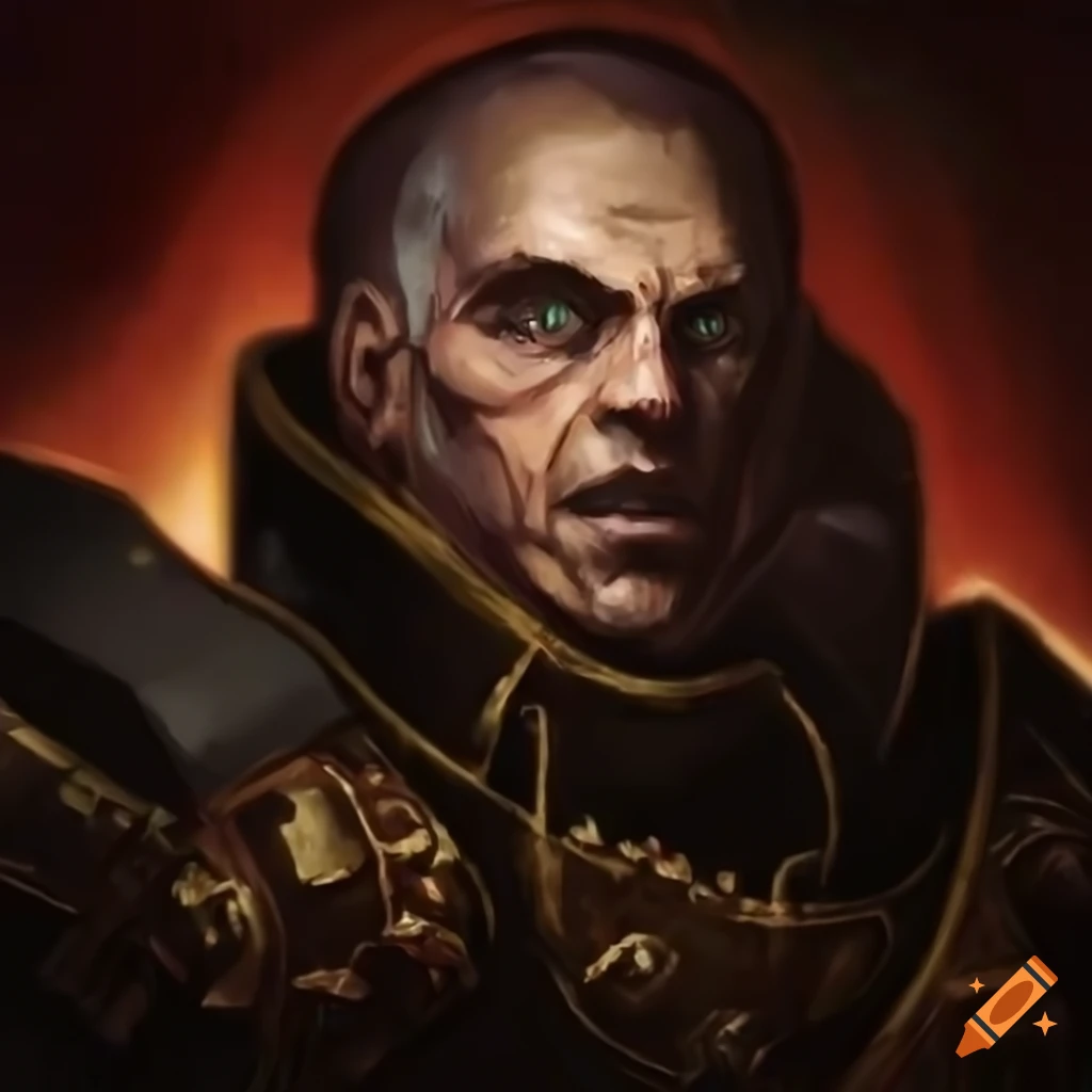 Close-up of an inquisitor's intense gaze