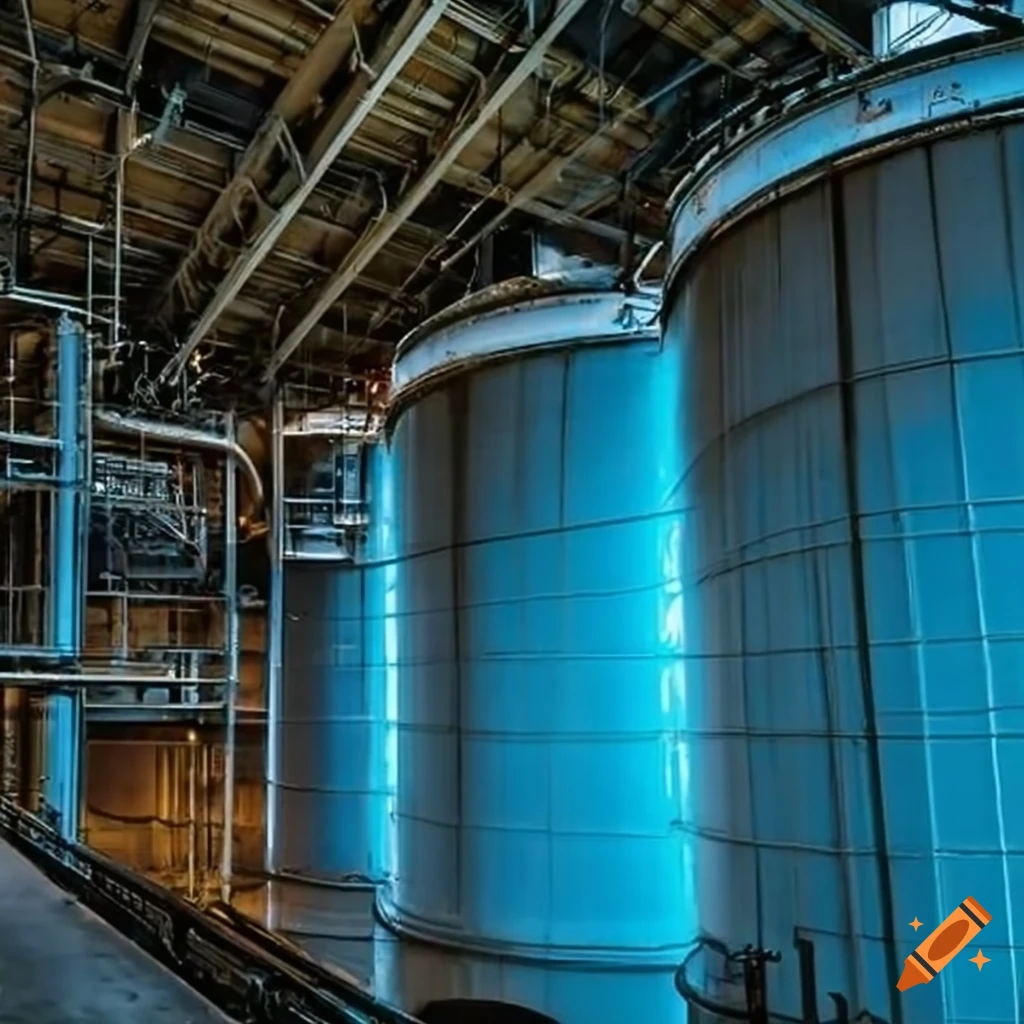 industrial-complex-with-large-metal-tanks-on-craiyon