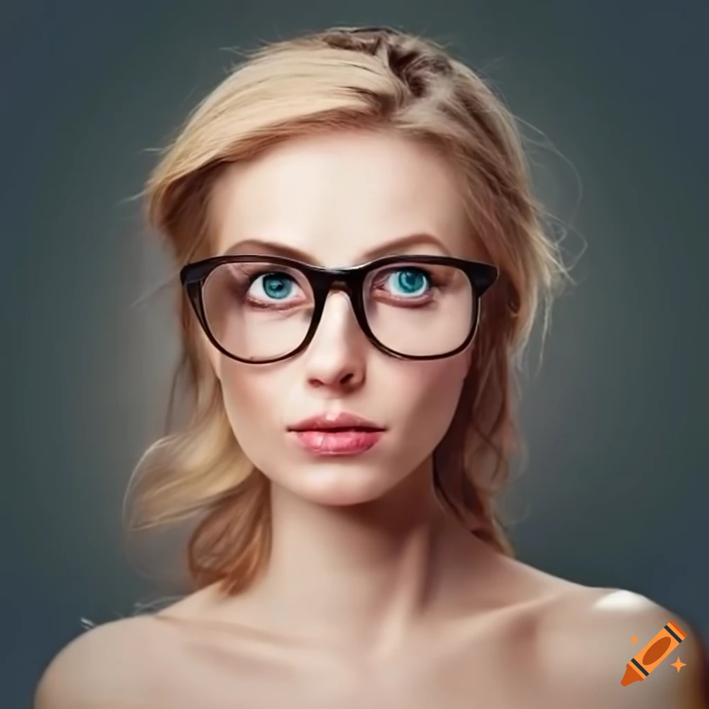 portrait of a woman with glasses