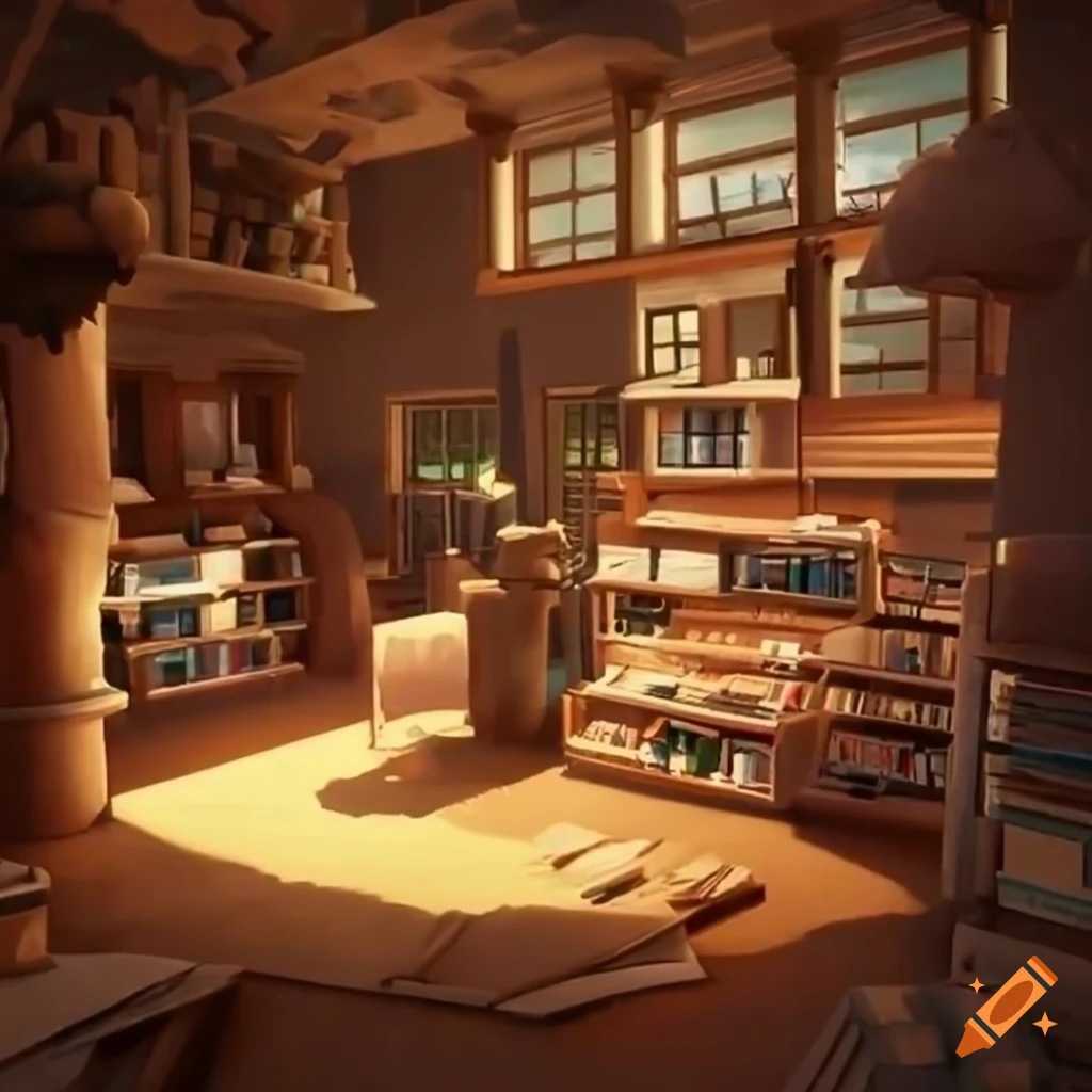 Cozy bookstore with natural lighting in mexico on Craiyon