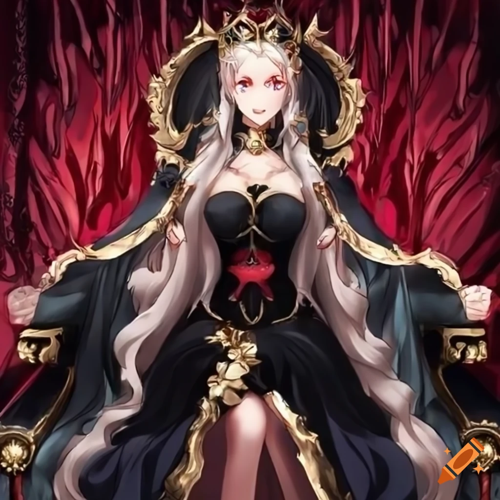 anime king and queen throne