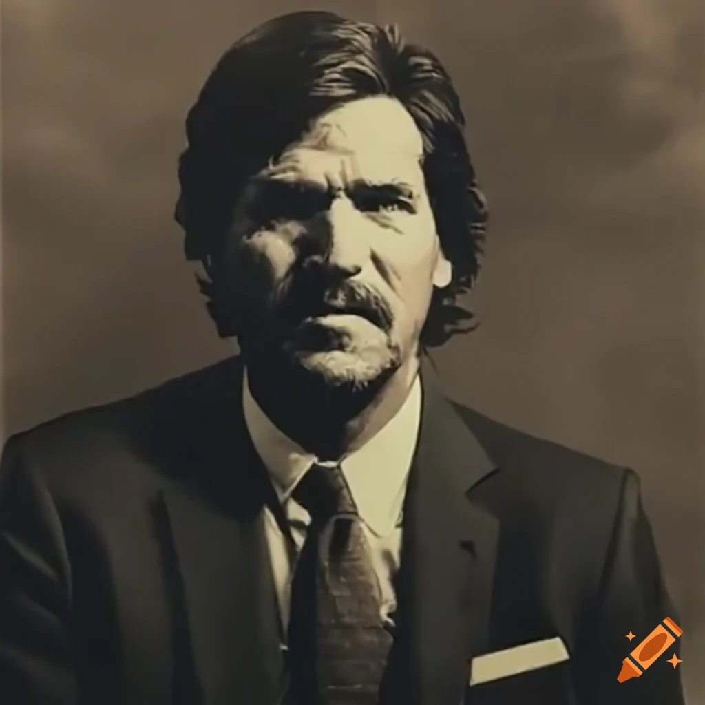 vintage wanted poster of Tucker Carlson