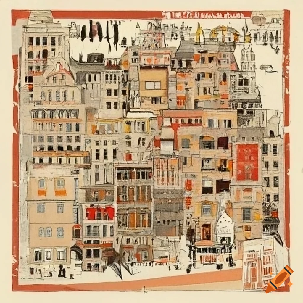 travel poster of a destroyed city