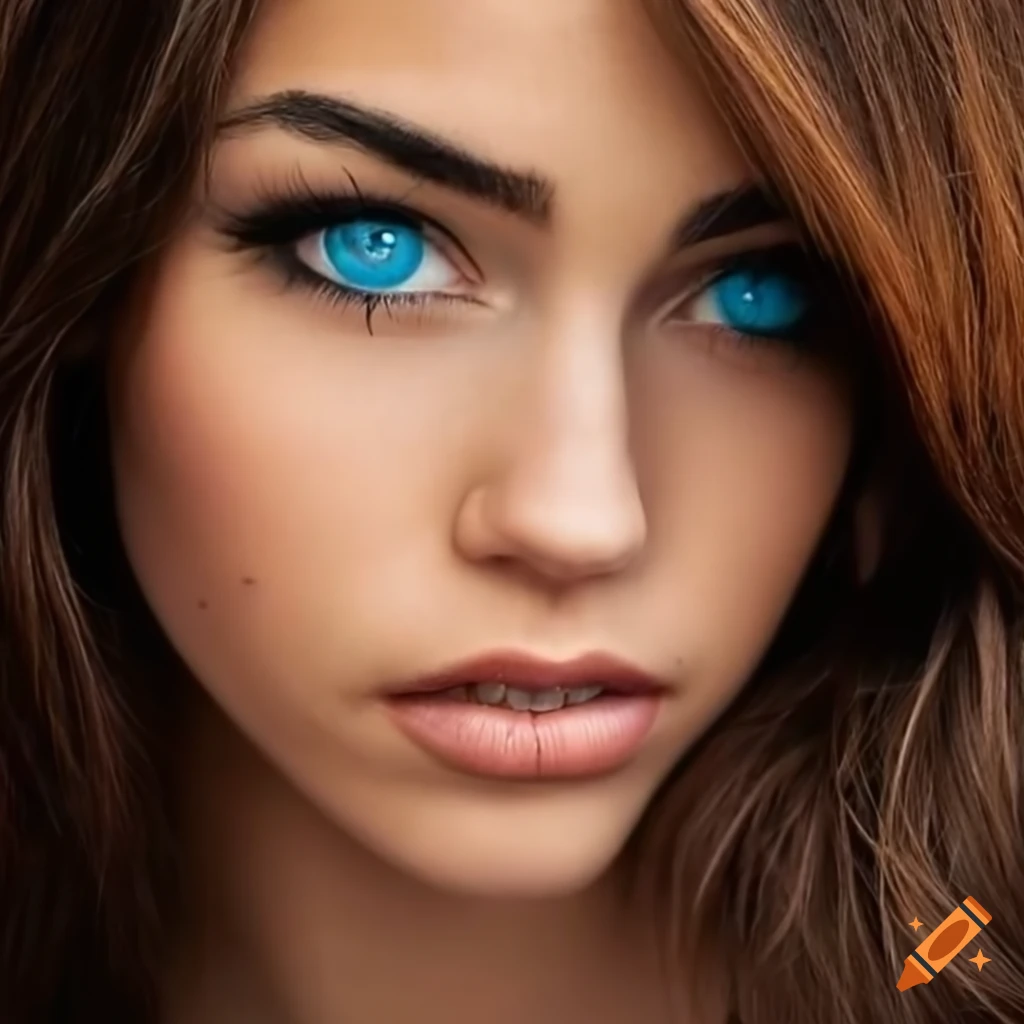 Blue Eyes Cold Blushy Cute Girl Makeup Faces (ALL HEADS & SKIN