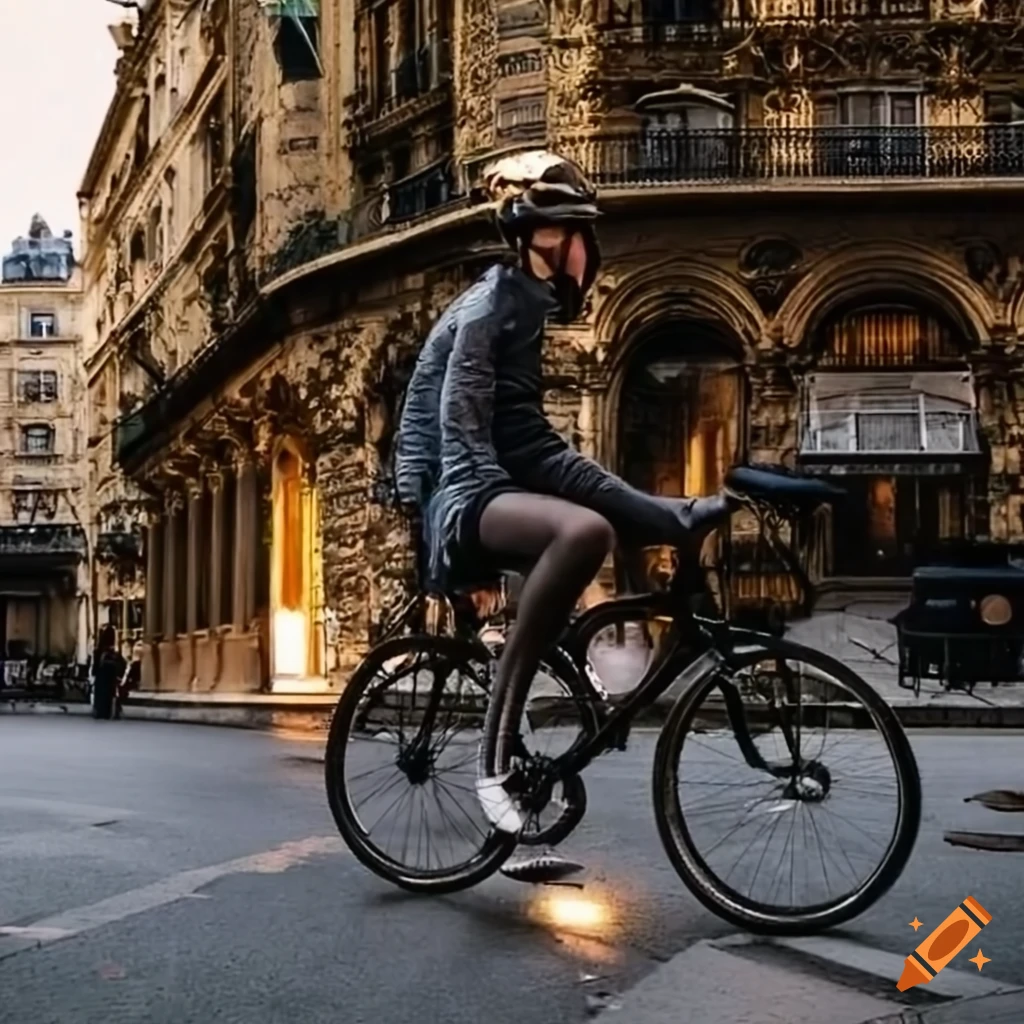 Ludovic biking in Paris