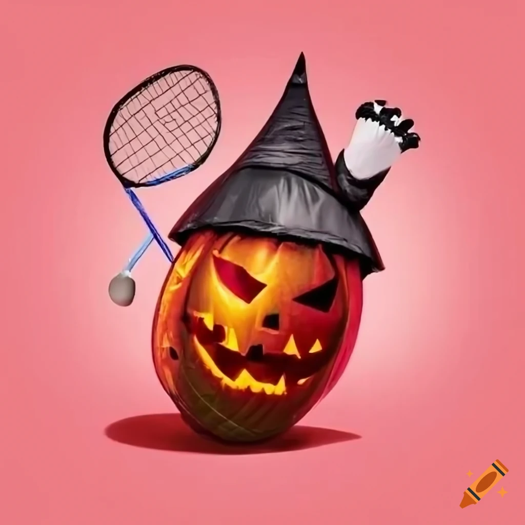 funny Halloween party for a badminton club