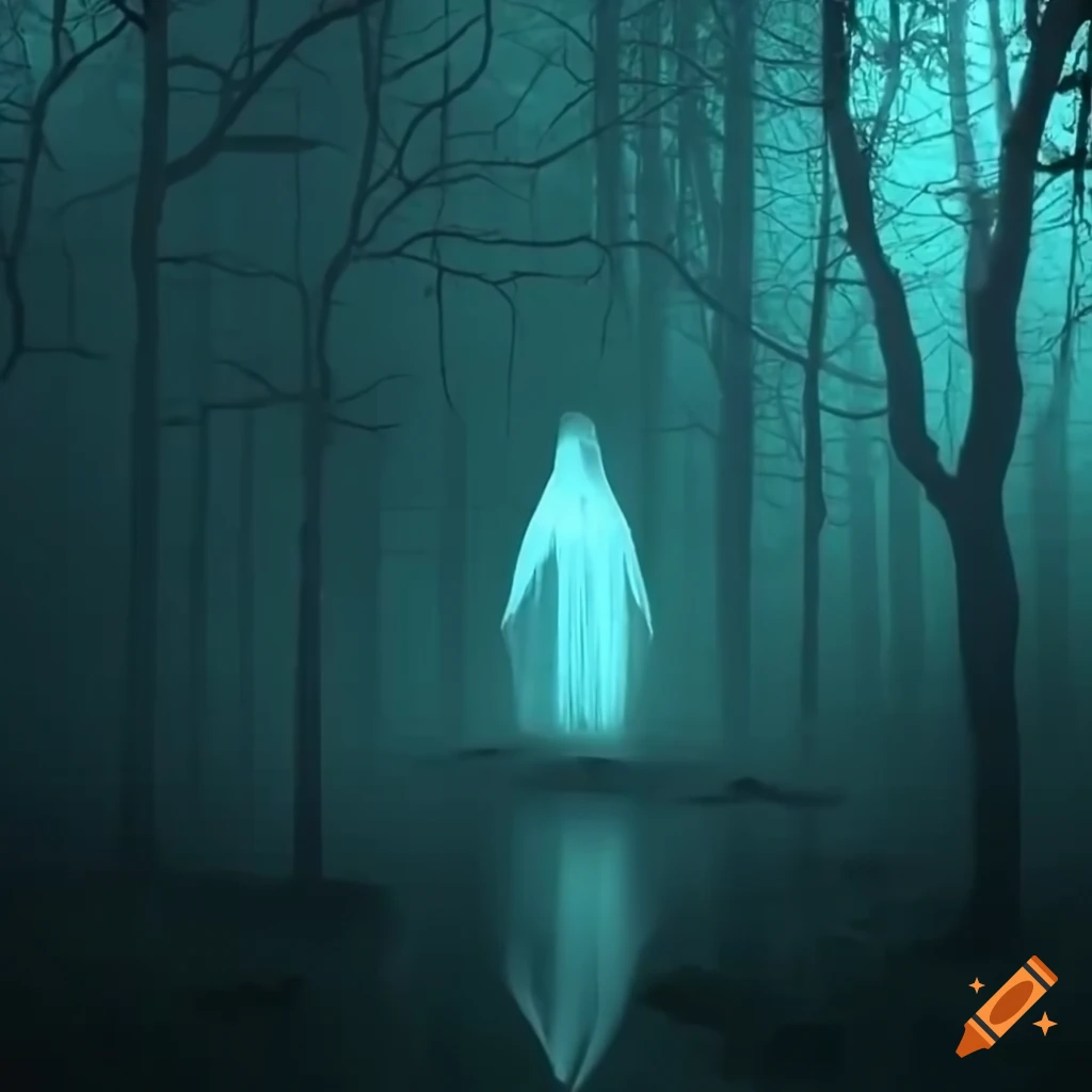 Image Of A Ghostly Woman In A Mysterious Forest On Craiyon image-of-a-ghostly-woman-in-a-mysterious-forest-on-craiyon