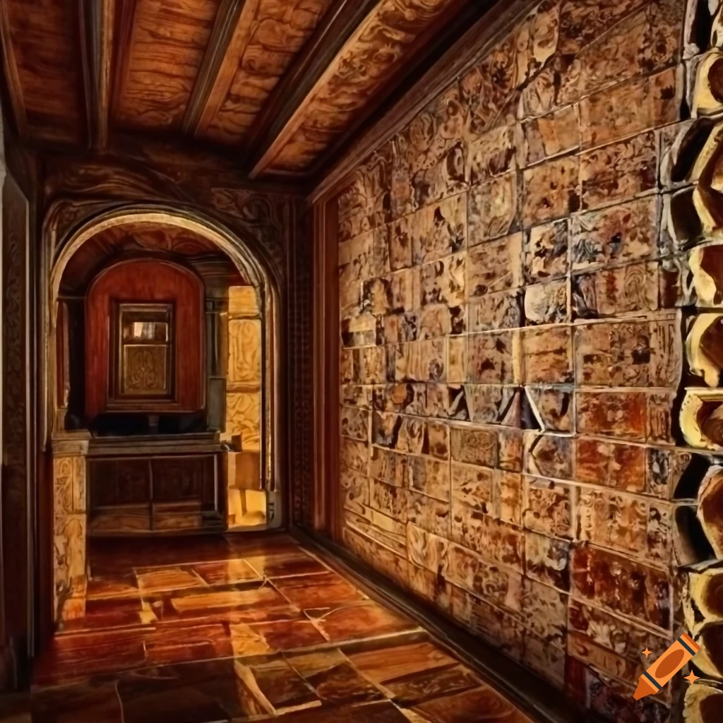 wooden tile pattern