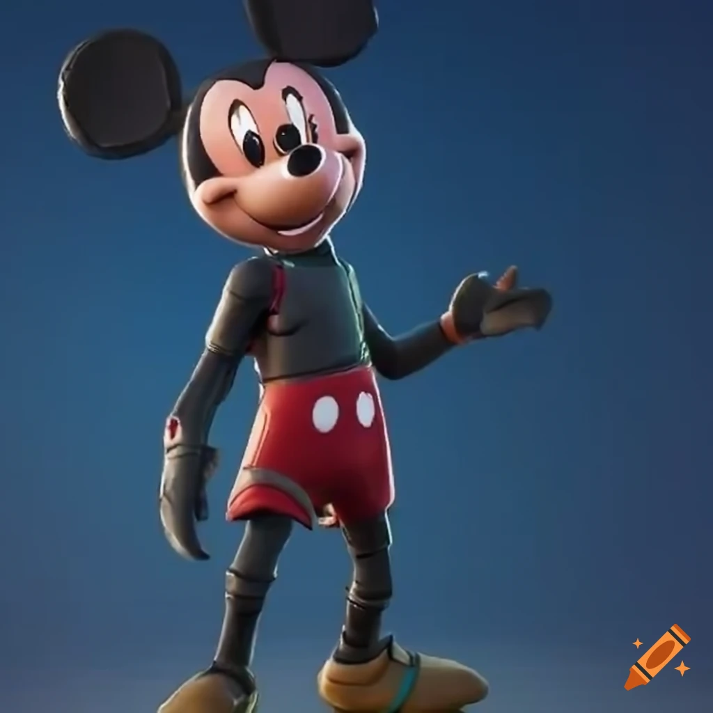 Mickey mouse fortnite skin on Craiyon