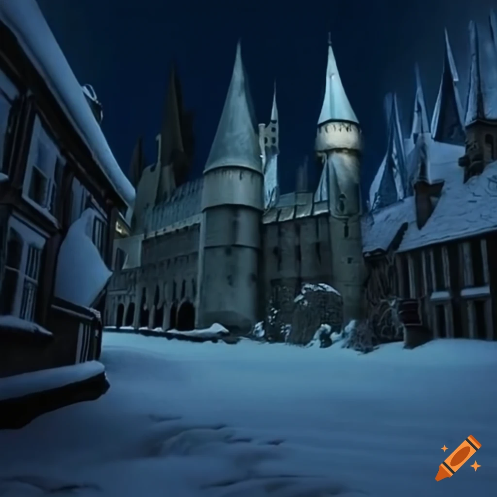 Premium Photo  A castle in the snow by harry potter