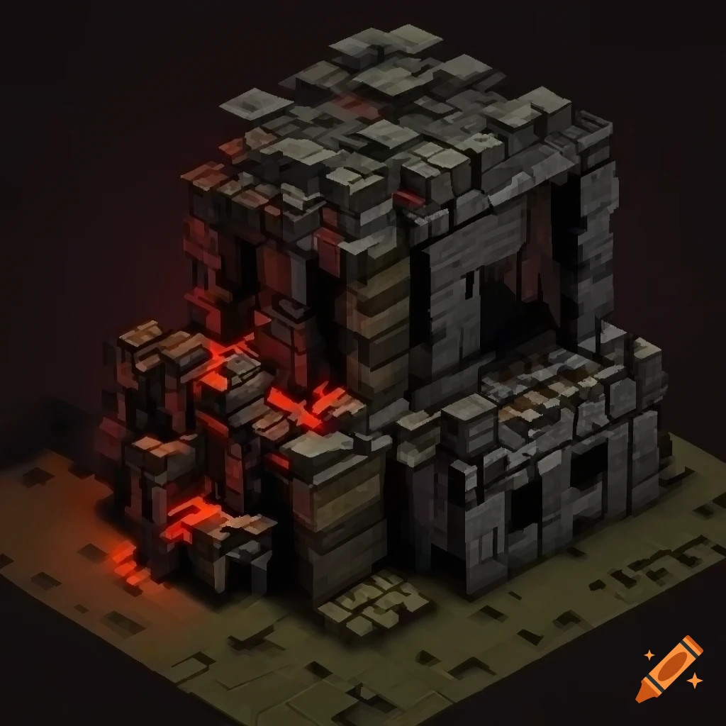 Isometric rpg kit inspired by diablo 3 minecraft and darkest dungeon
