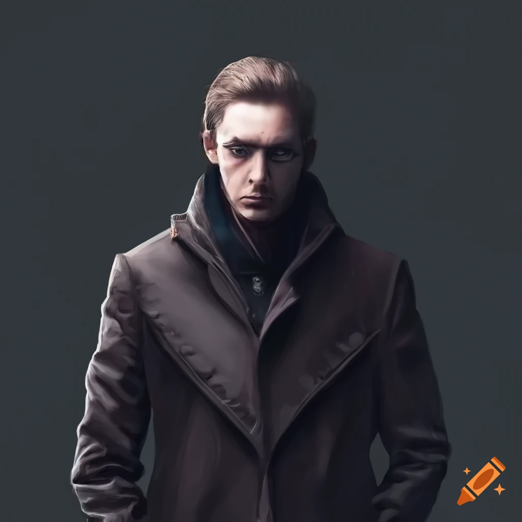 man in a dark jacket