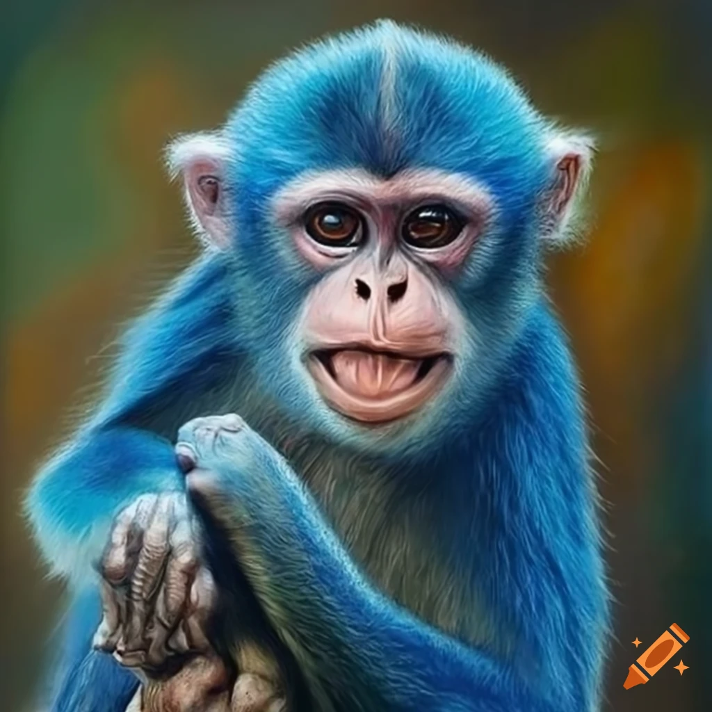 monkey with hair bun｜TikTok Search