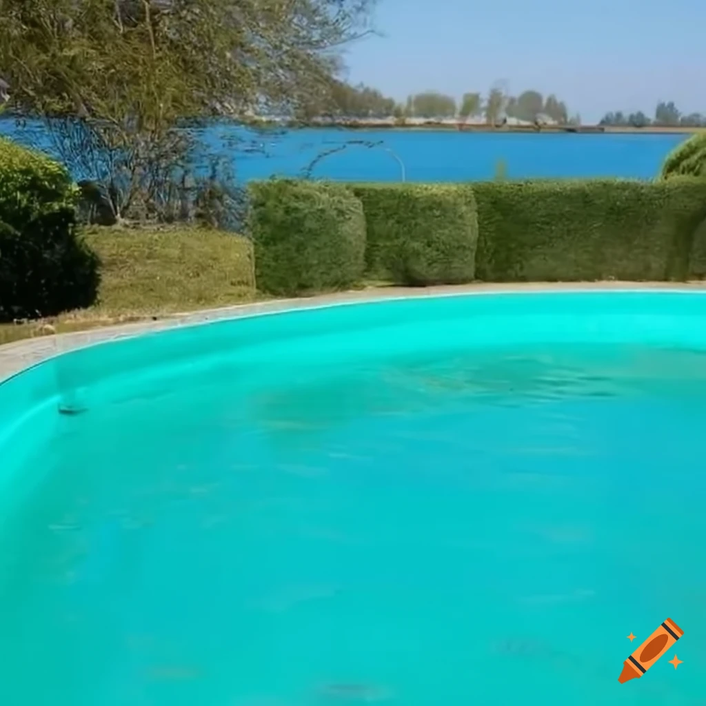 turquoise water in a paddling pool