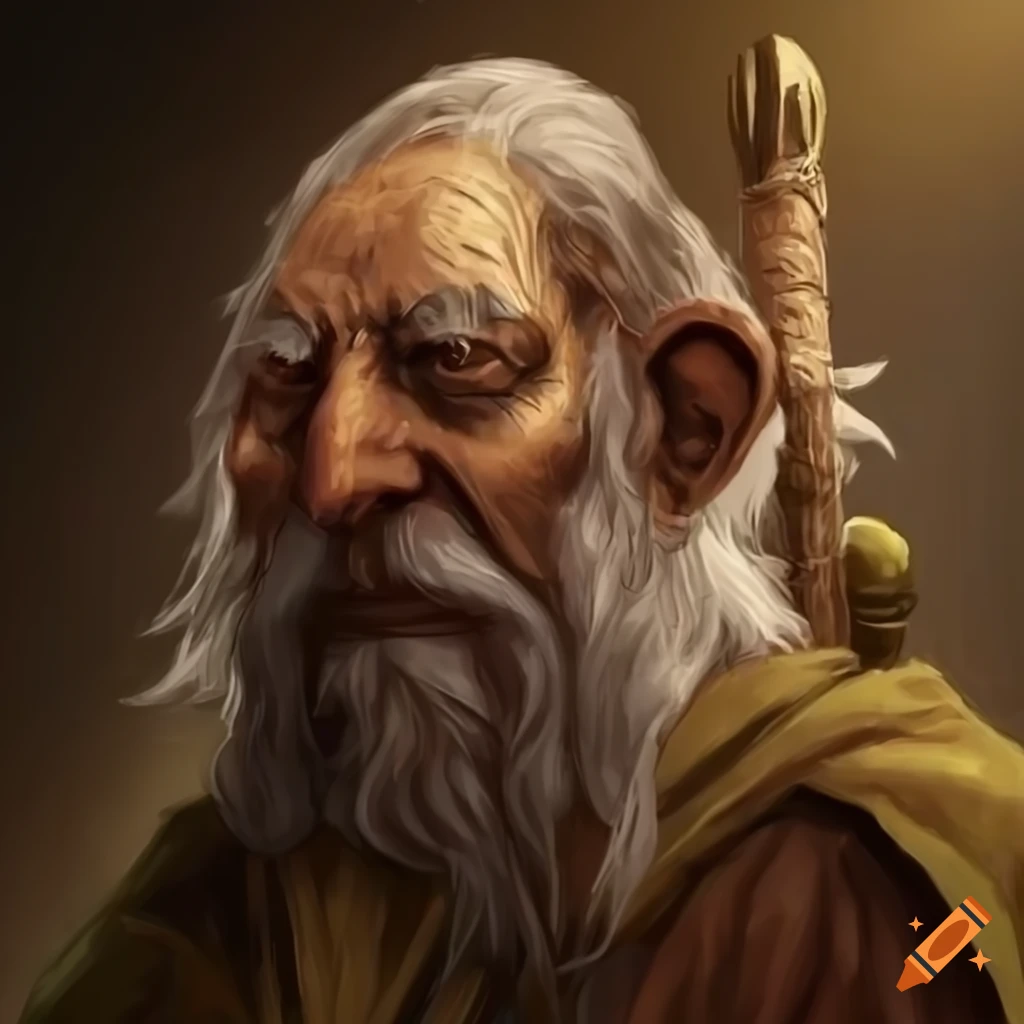 image of an old man cleric healer