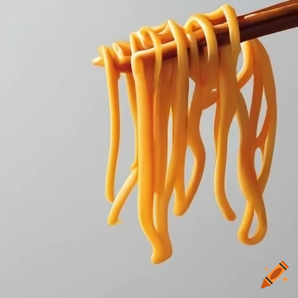 Korean noodle stick with vertical noodles on Craiyon