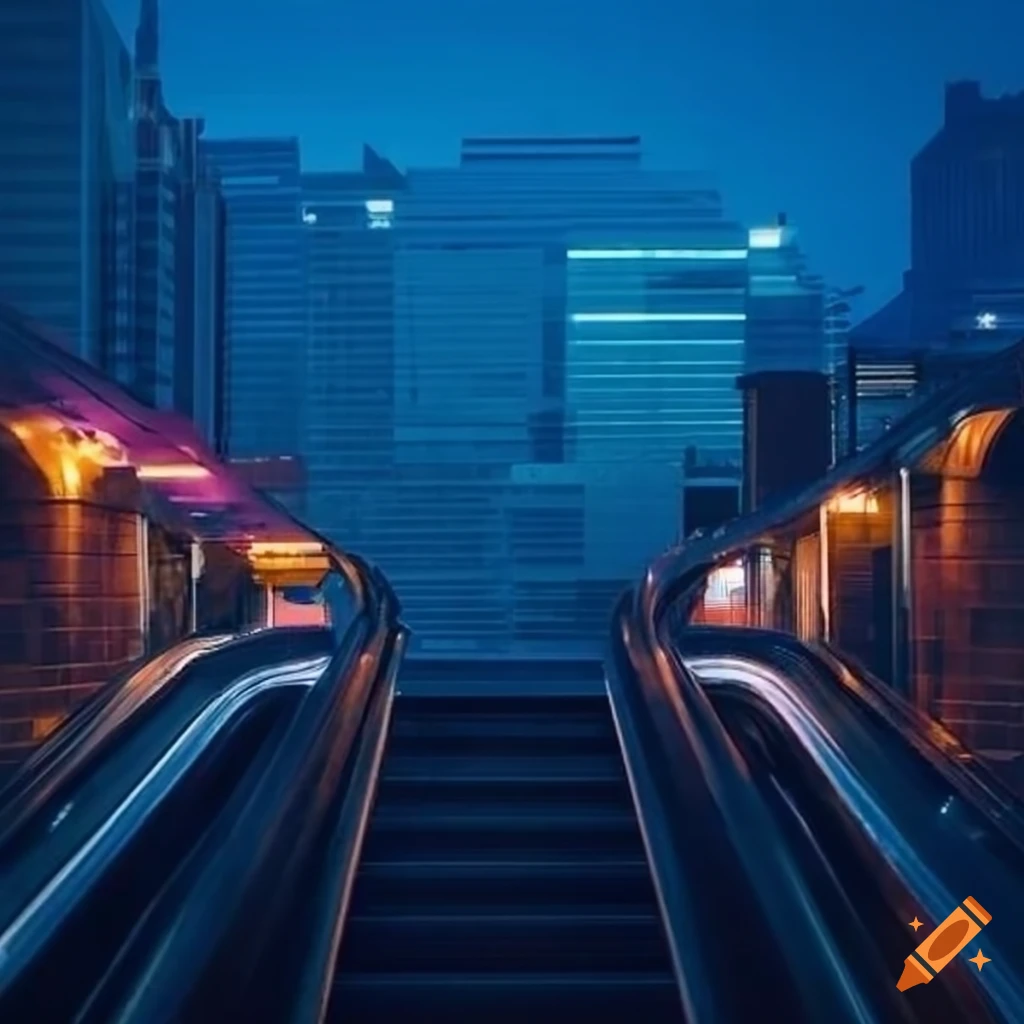 night-skyline-view-from-wheaton-metro-station-escalator