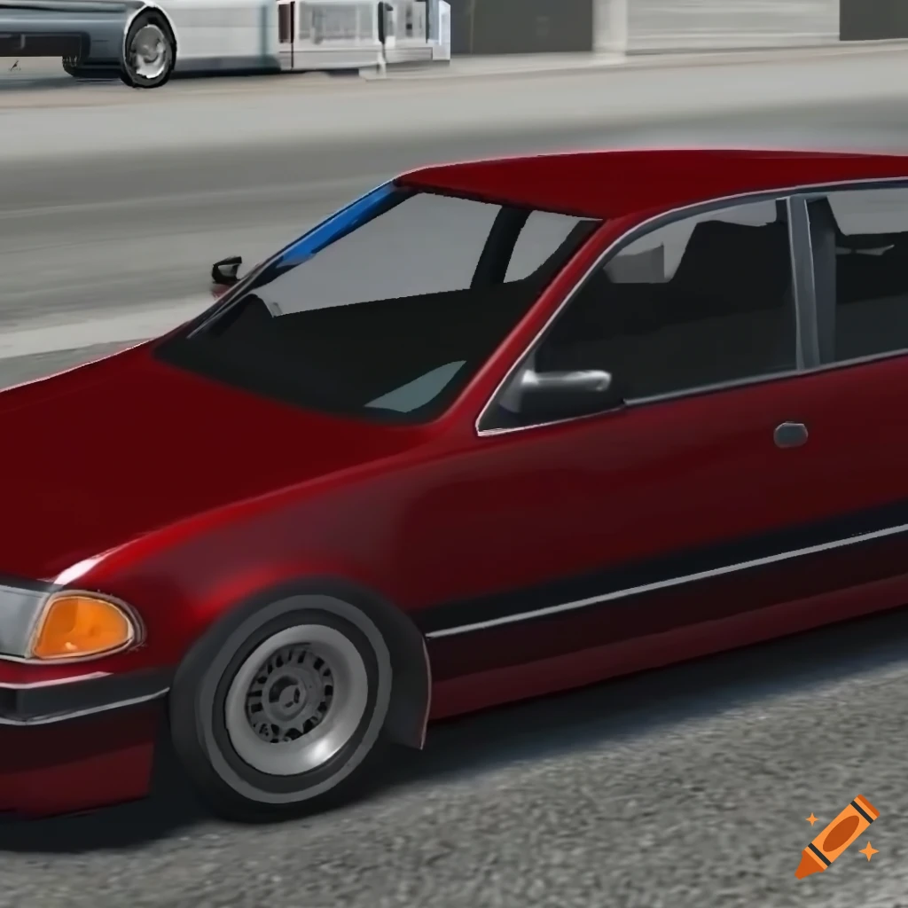 Screenshot of beamng.drive car game on Craiyon