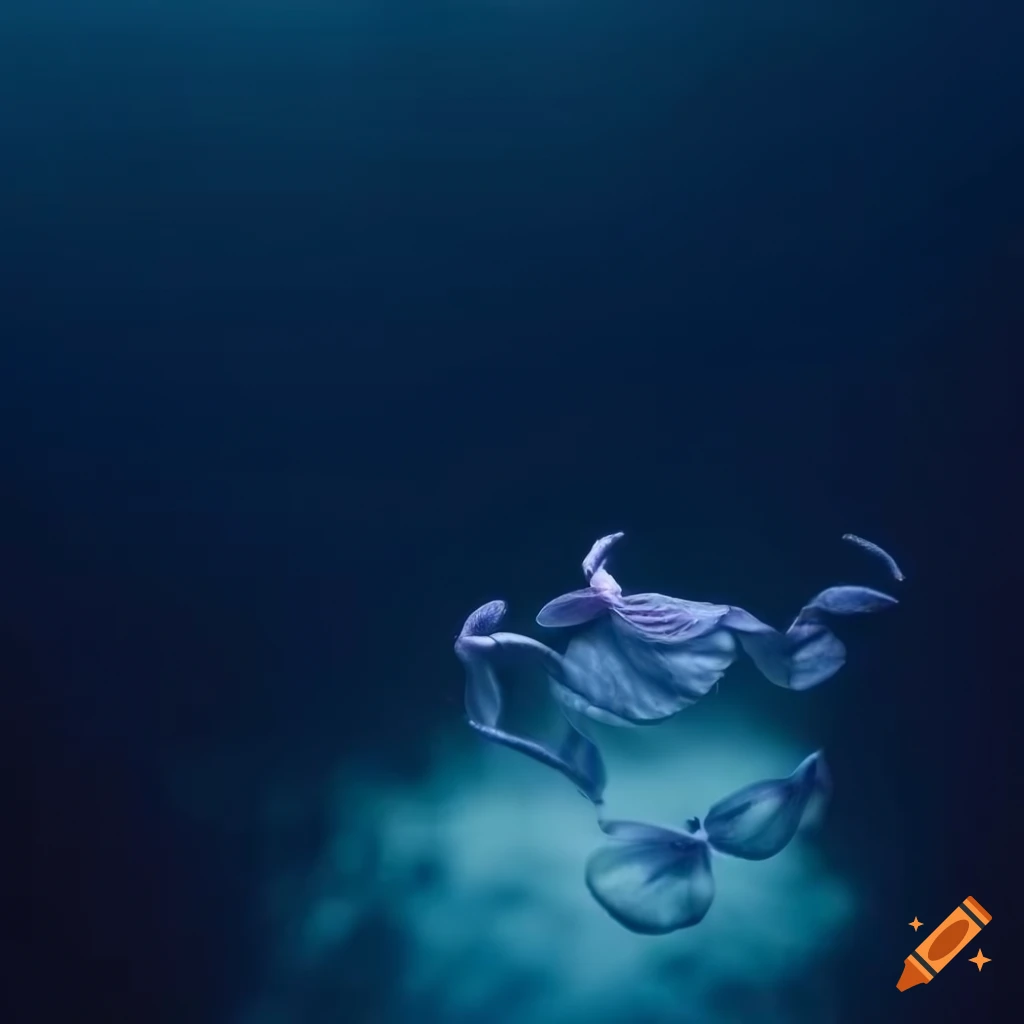 image of a wild orchid sea creature under the sea
