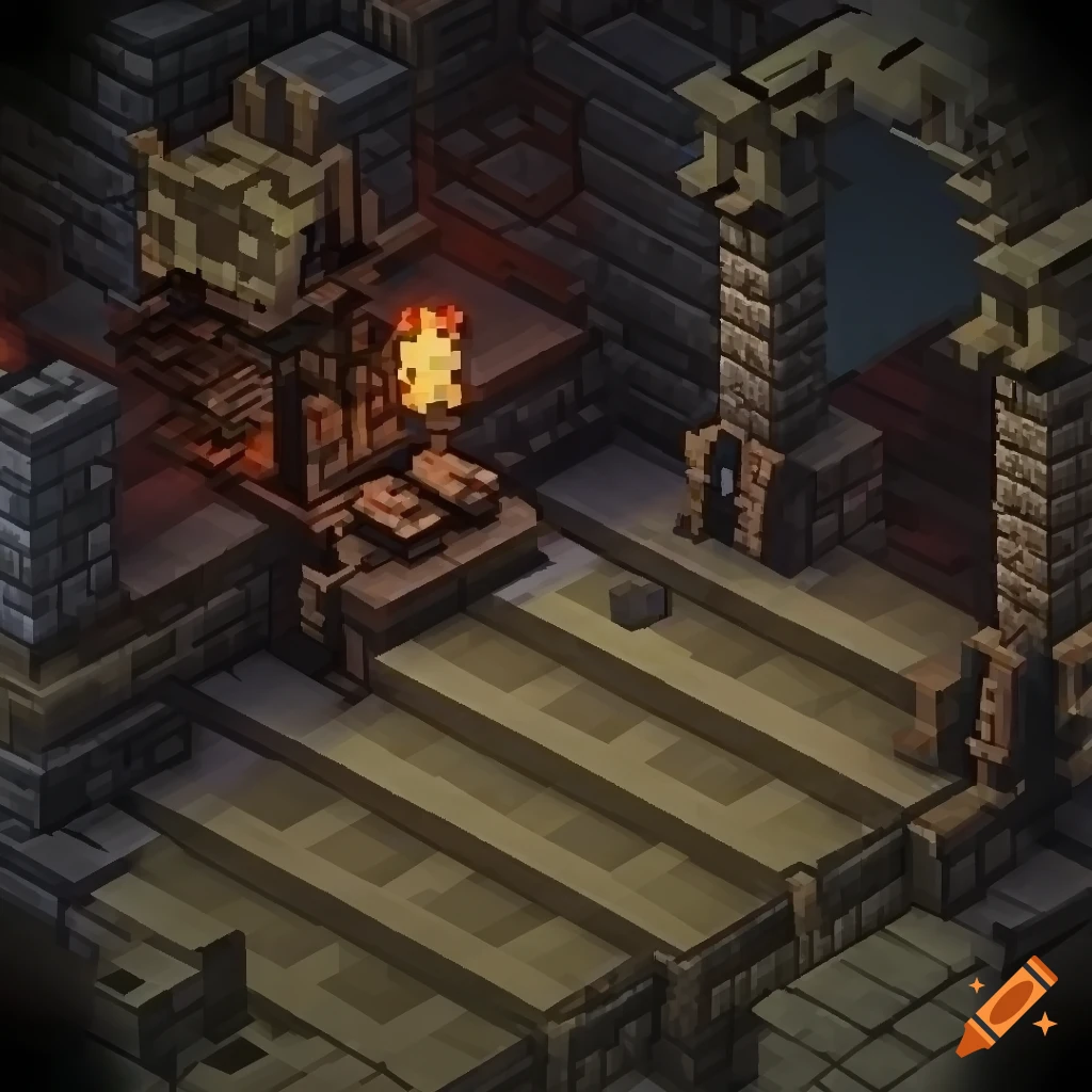 Isometric rpg kit inspired by diablo 3, minecraft, and darkest dungeon