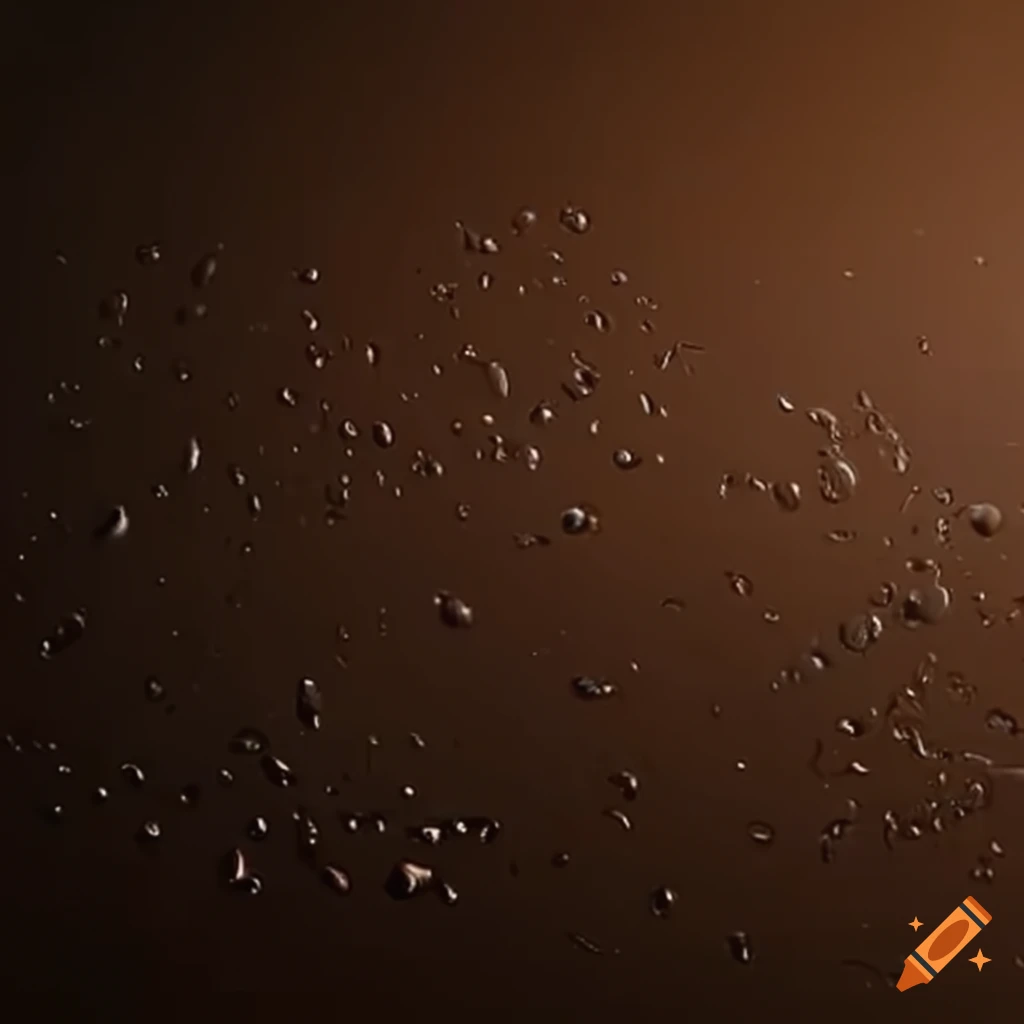 liquid flowing through dark brown glass