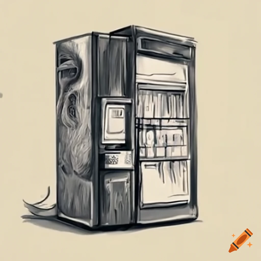 Vending machine that helps stray animals on Craiyon