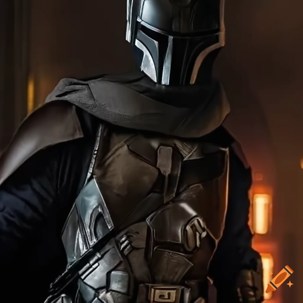 image of Batman and Mandalorian together