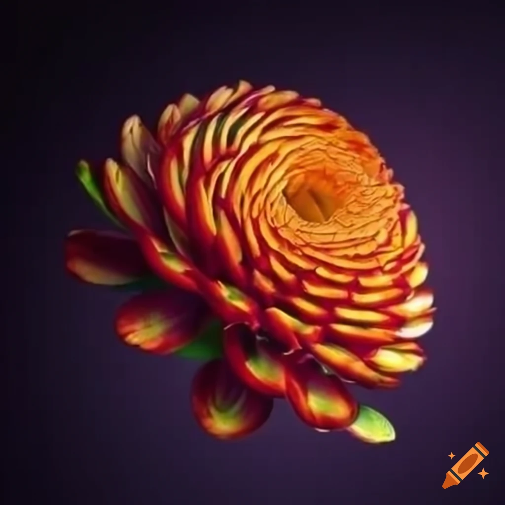 algorithm hidden in flowers artwork