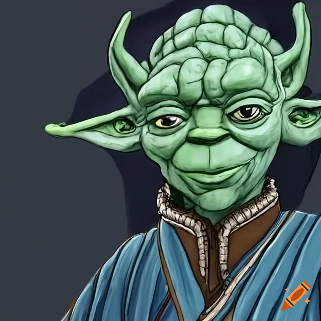 mashup of Yoda and Avatar characters