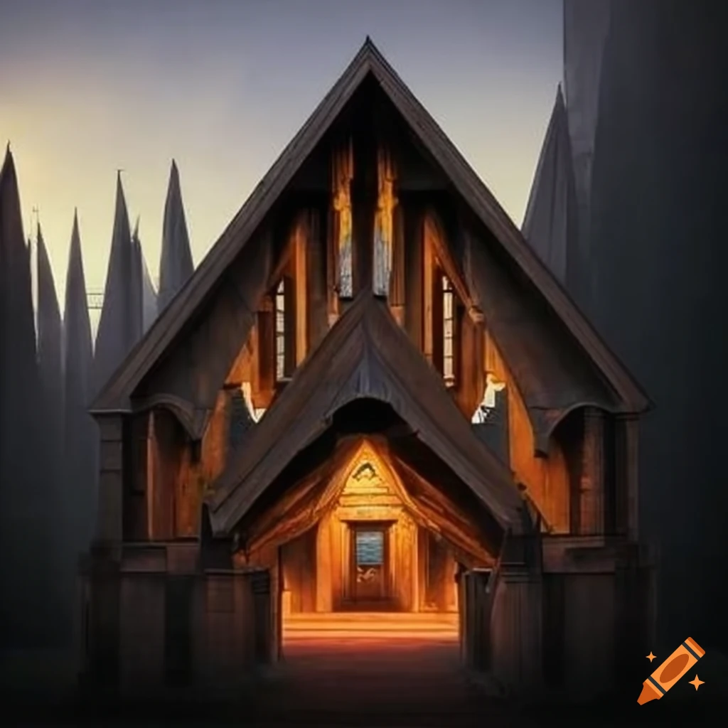 majestic cathedral-like cabin
