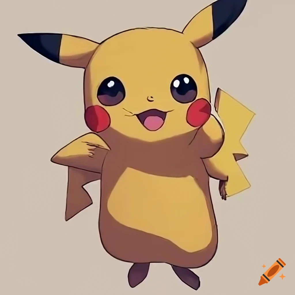 Anime cute pikachu