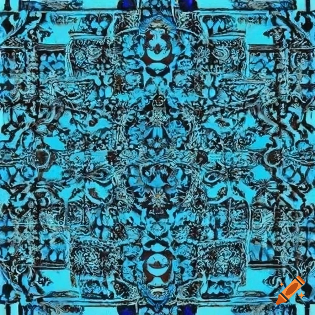 cyan-blue-cultural-pattern