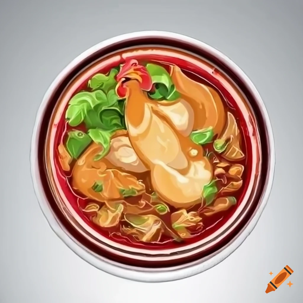 Sticker of a chicken tagine