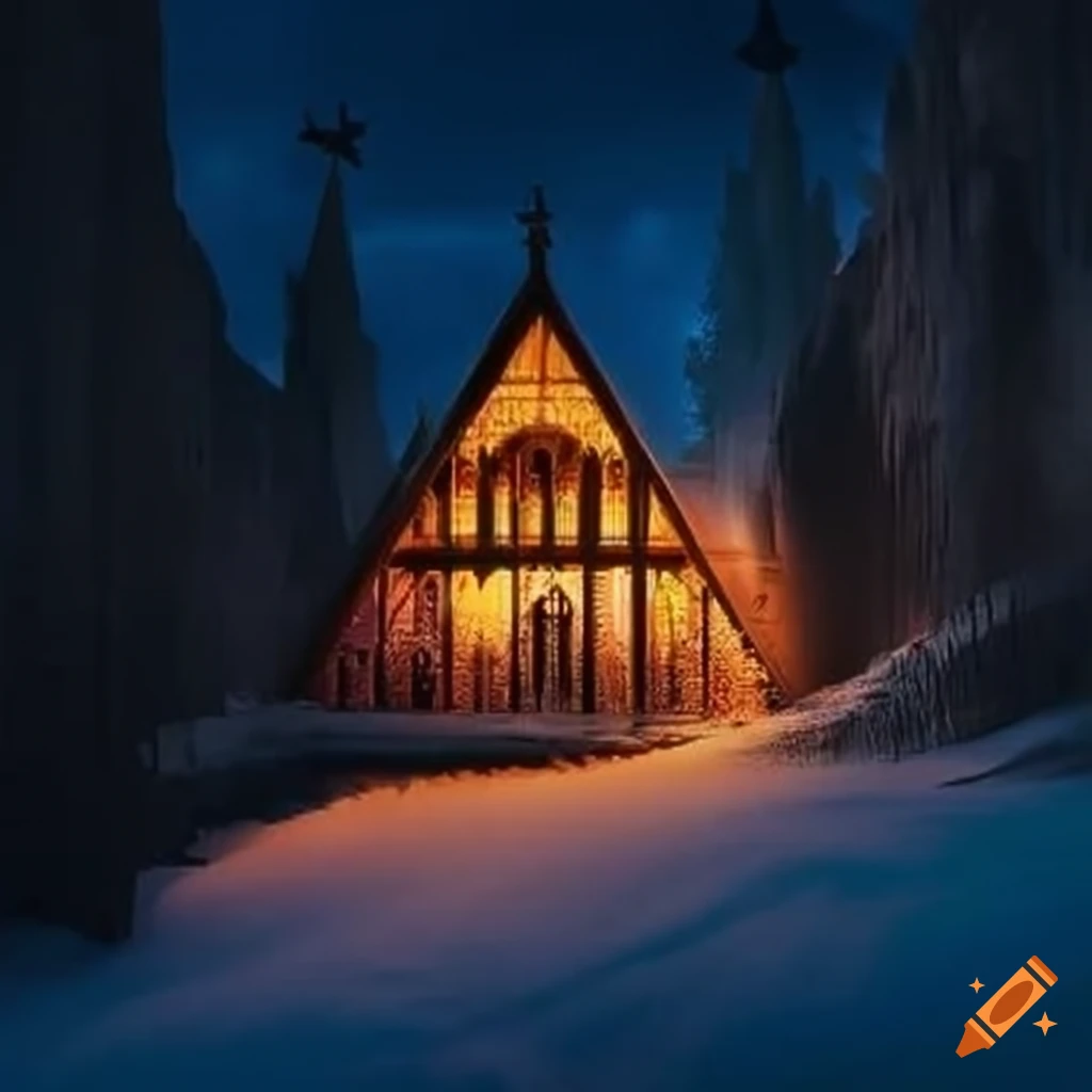 majestic cathedral-like cabin
