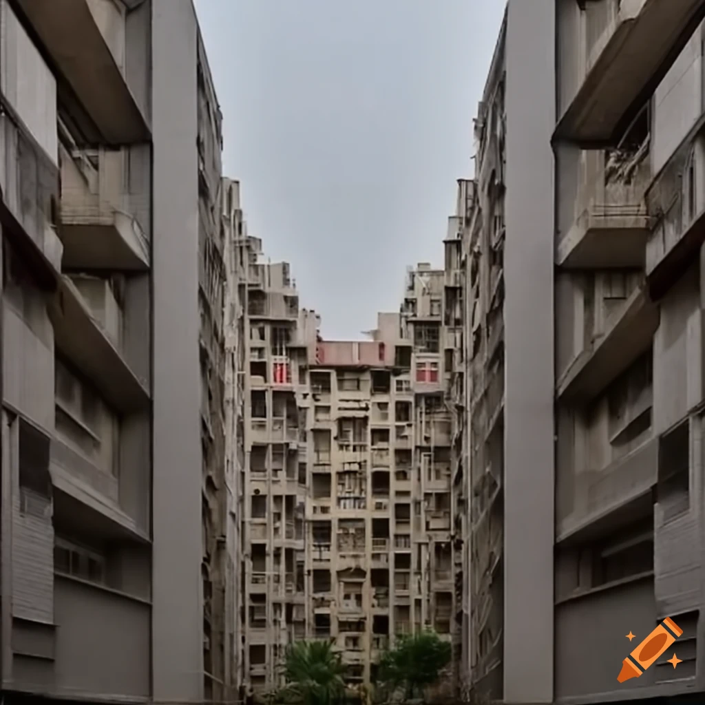 Housing complex for chinese workers on Craiyon