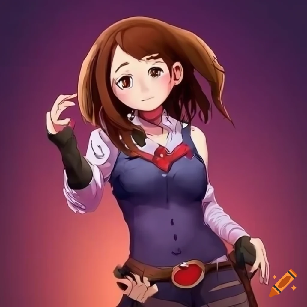 cosplay of Ochako Uraraka as a wild west cowgirl