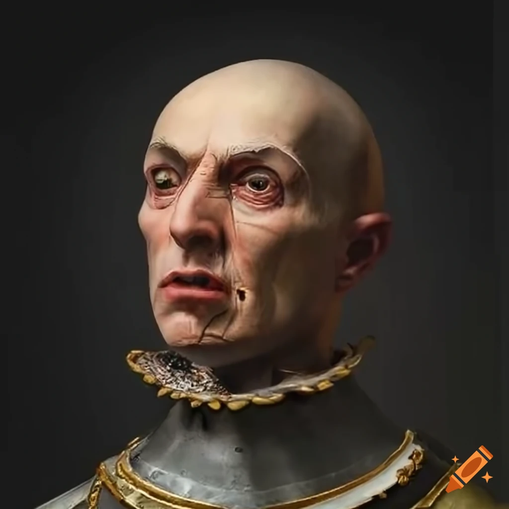 Portrait of general harcourt, leader of legion of the flesh on Craiyon