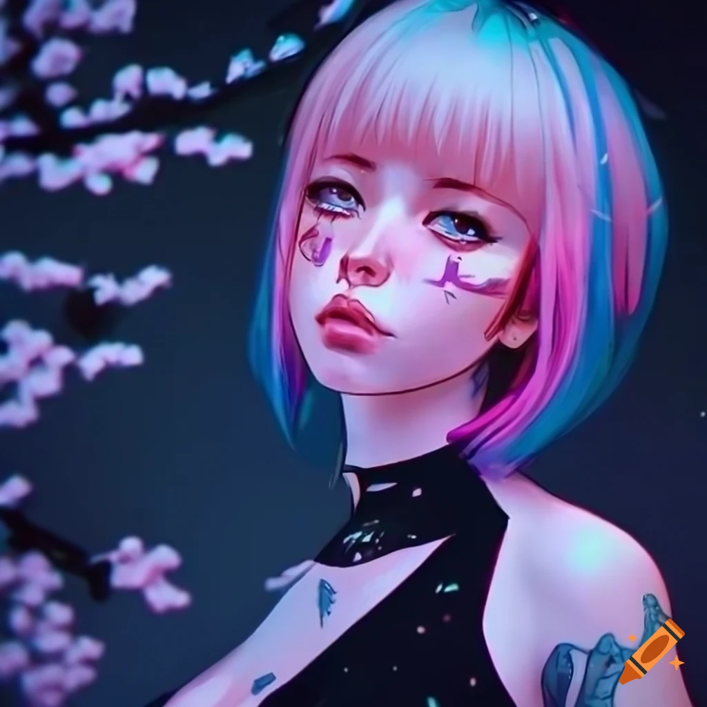 Realistic cyberpunk girl artwork by ilya kuvshinov on Craiyon