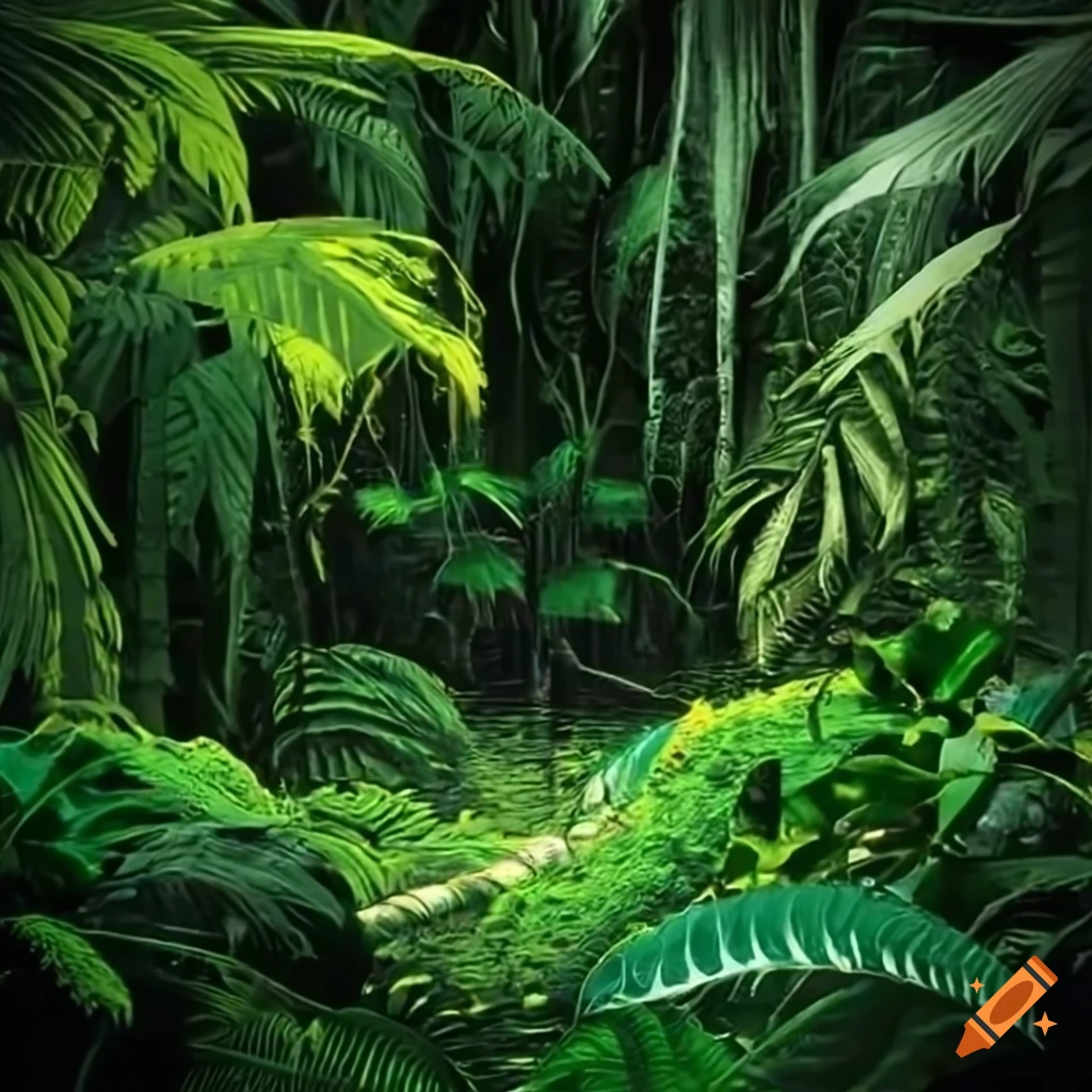 Tropical rain jungle