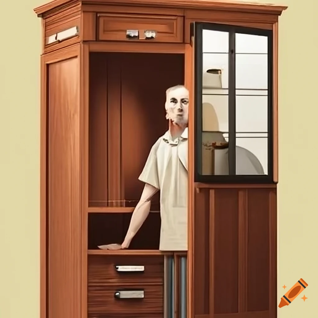 skilled carpenter working on a cabinet