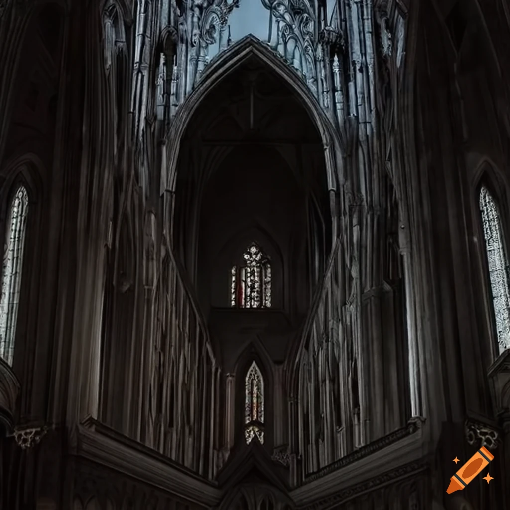 detail of a magnificent gothic church