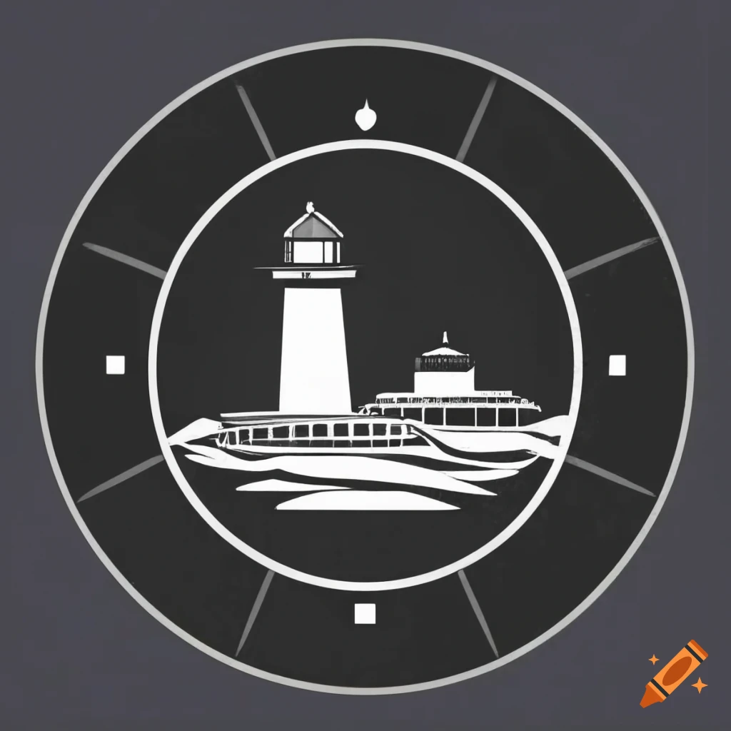 Minimalist lighthouse logo design on Craiyon