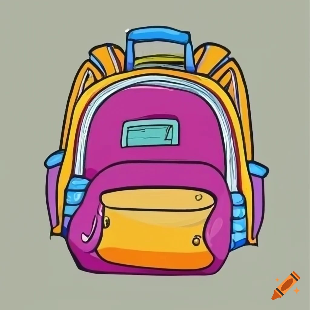 Hand Drawn School White Transparent, Hand Drawn Line Drawing Student  Supplies School Bag Illustration, School Drawing, Wing Drawing, Rat Drawing  PNG Image For Free Download