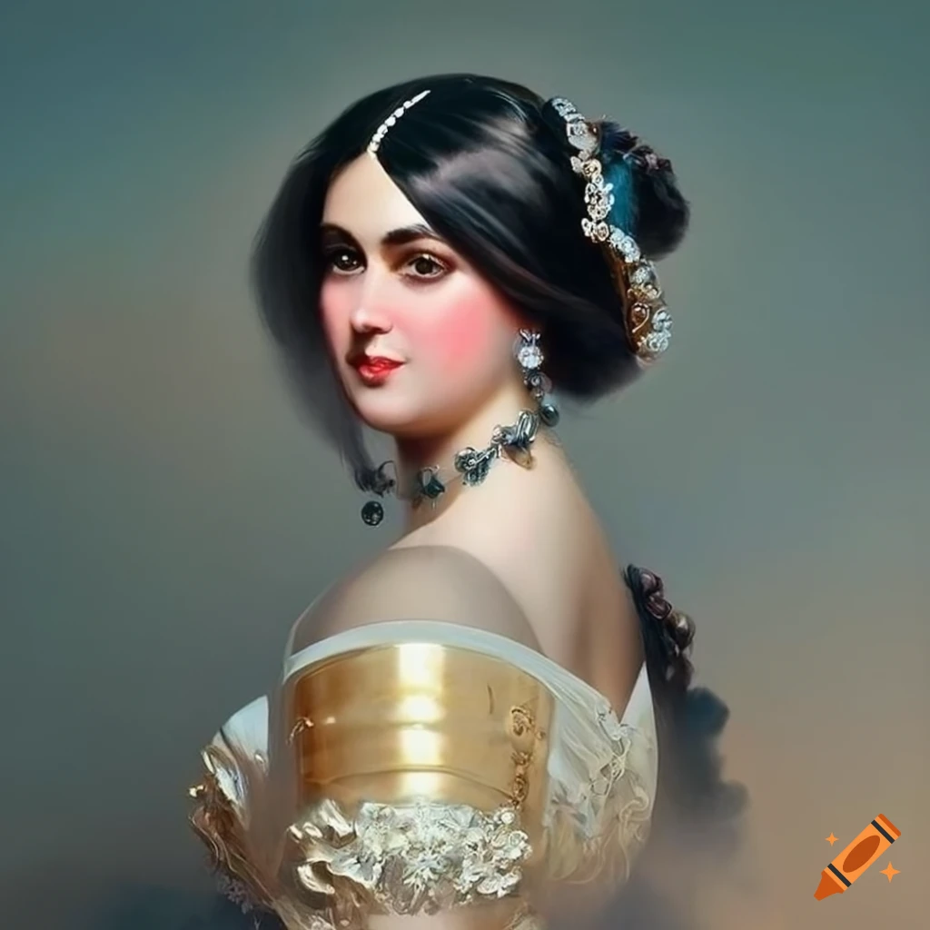 portrait of an elegant Victorian era lady