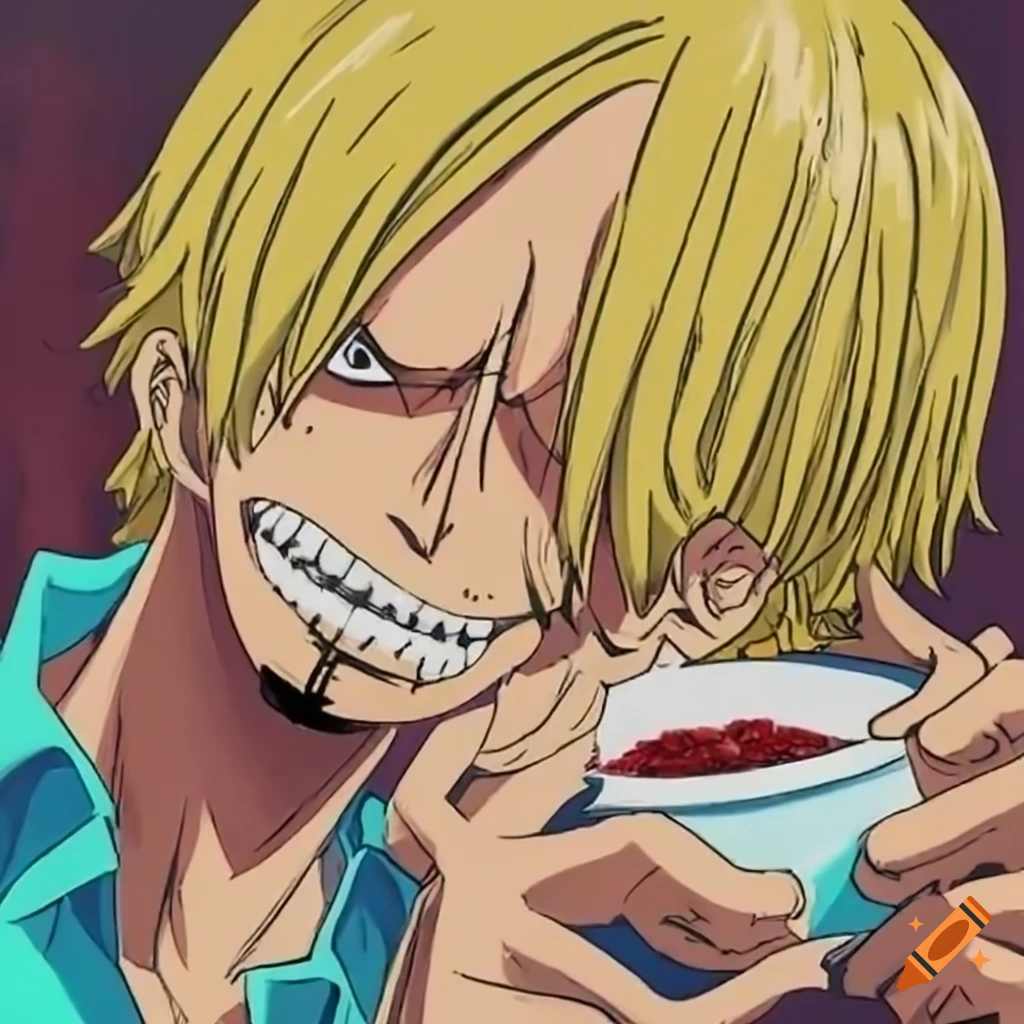 Drawing of sanji from one piece on Craiyon