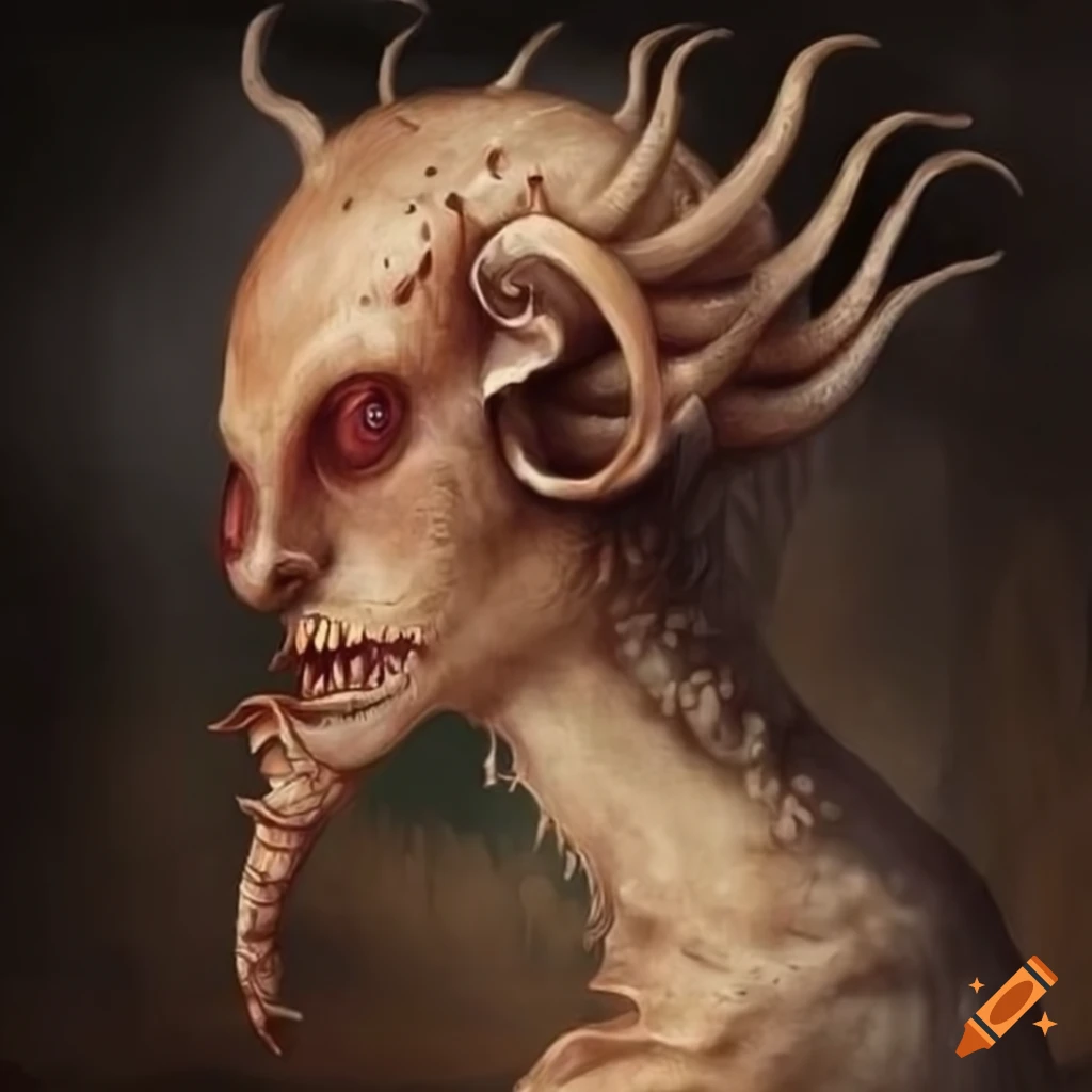 unique medieval-inspired creature artwork