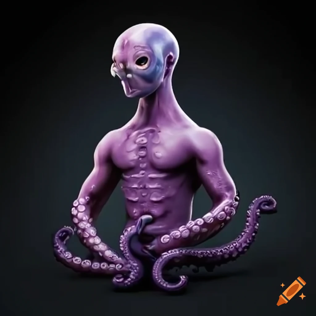 image of an octopus lifting dumbbells