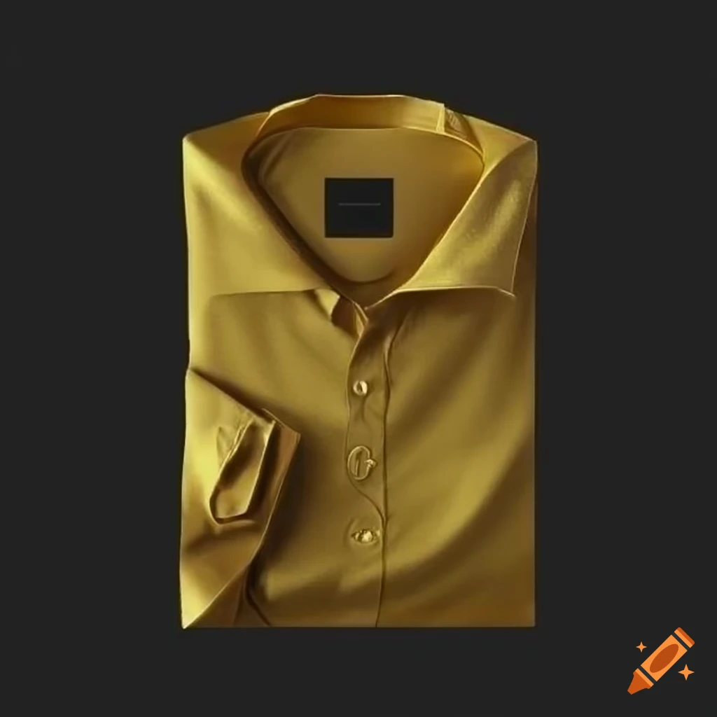 Gold shirt for a glamorous look on Craiyon