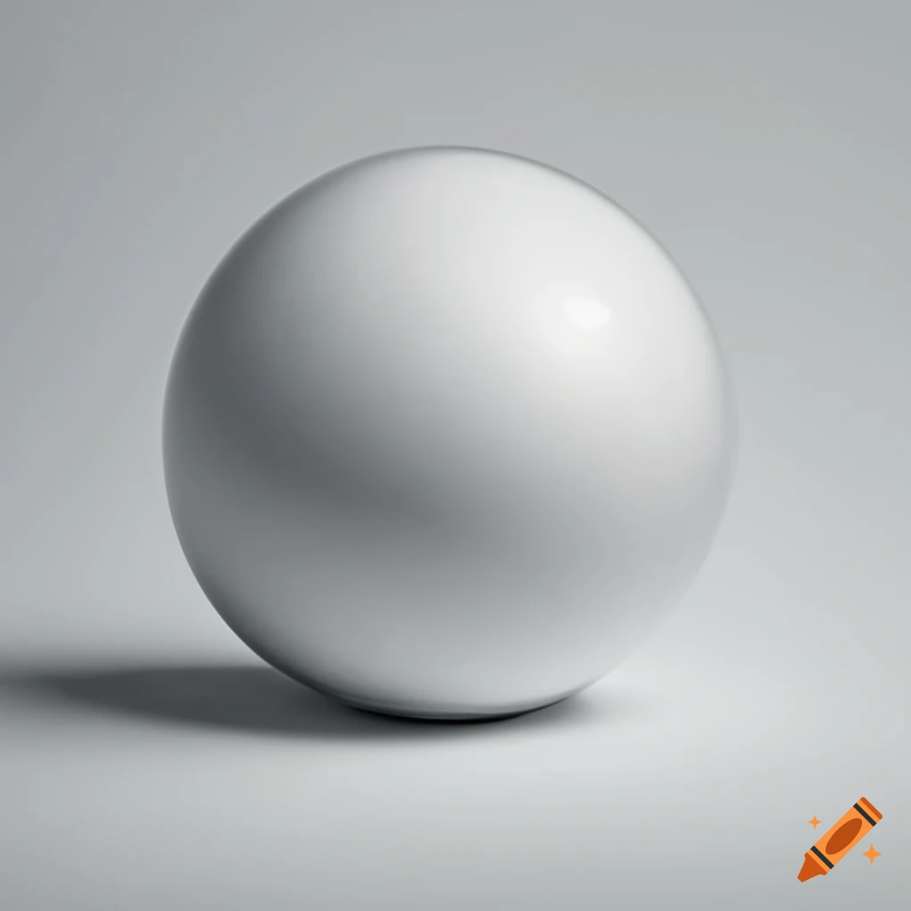 white polished metal ball